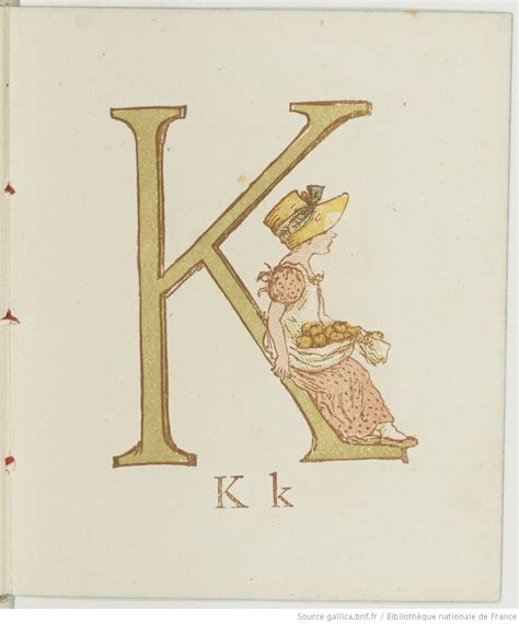 Alphabet Par Kate Greenaway Gallica Diy Photo Childrens Book