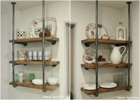 Industrial Pipe Kitchen Shelving Domestic Imperfection