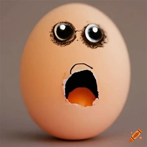 Funny Cartoon Egg Face On Craiyon