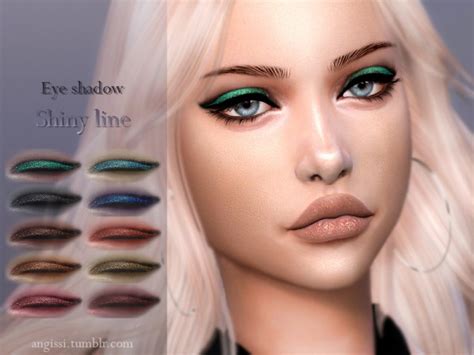 The Sims Resource Eyeshadow Shiny Line By Angissi Sims 4 Downloads
