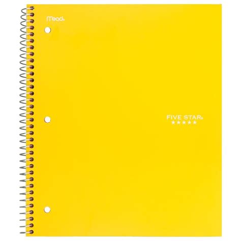 Spiral Notebook 3 Subject Wide Ruled Paper 150 Sheets 10 12 X 8