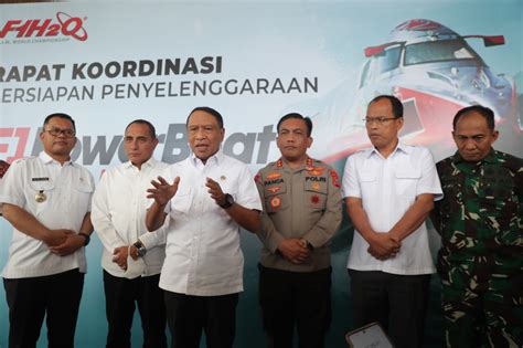 Pimpin Rakor Persiapan F1 Powerboat 2023 Menpora Amali Tekankan