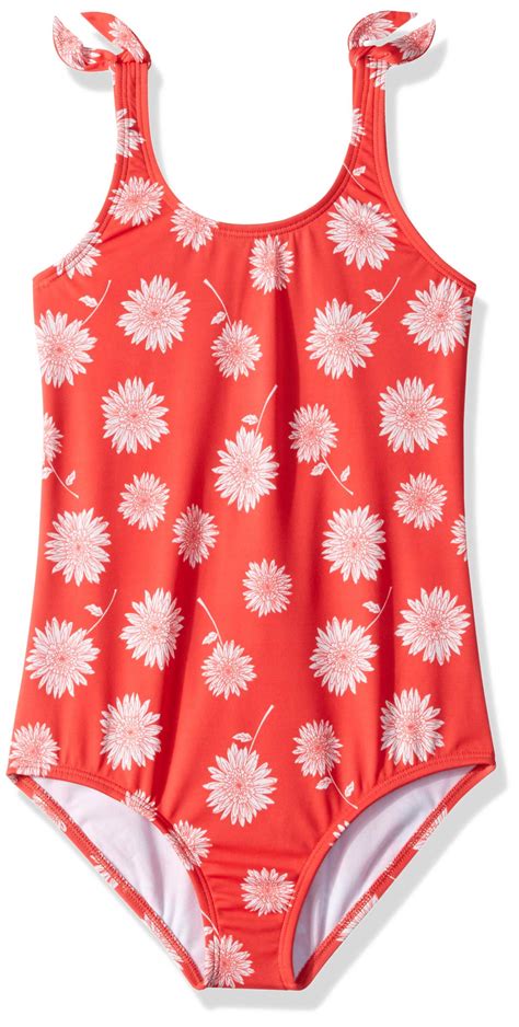 Billabong Girls Swimwear Floral Daisy One Piece Swimsuit Walmart My