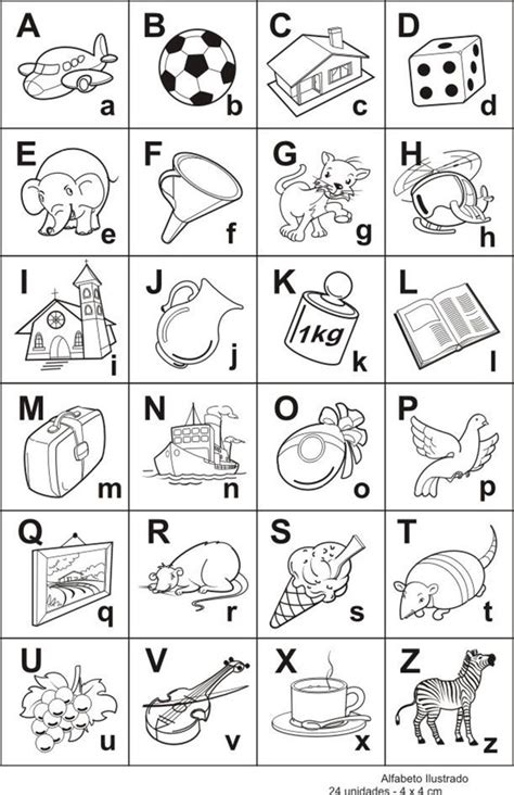 Brinquedo Educativo Carimbo Alfabeto Ilustrado Carlu Brinquedos
