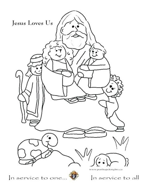 Jesus Loves Me Coloring Page At Free Printable