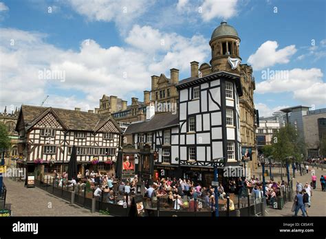 MANCHESTER city centre, EXCHANGE SQUARE, OLD WELLINGTON PUB AND