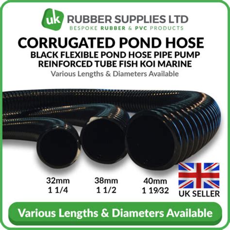 Flexible Ribbed Corrugated Pond Hose Garden Fish Filter Pipe Tubing