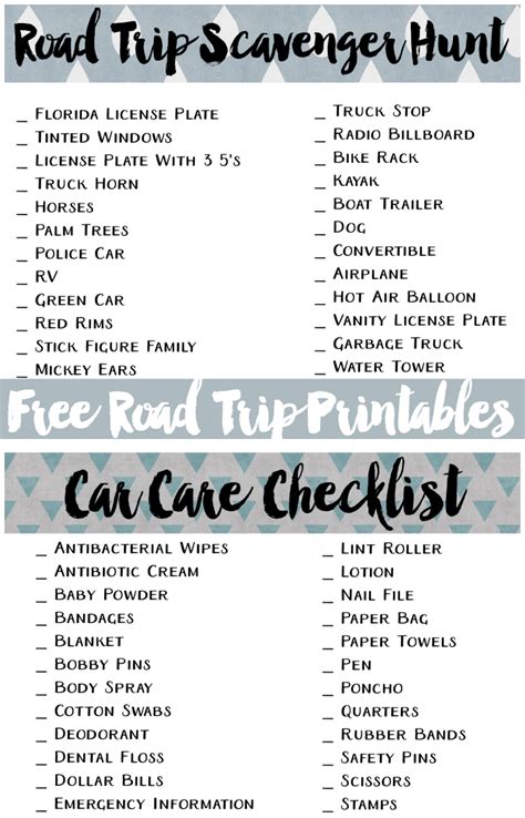 Erase cries of i'm bored with a list of kid's road trip games for the car. License Plate Scavenger Hunt - Scavenger Ideas (2019)