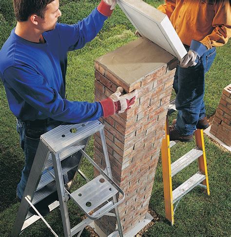 Build A Brick Pillar Brick Pillar Brick Columns Brick Columns Driveway