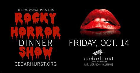👄rocky horror dinner show cedarhurst center for the arts