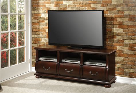 Acme Faysnow Dark Cherry Tv Stand For Flat Screen Tvs Up To