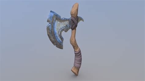 Stylised Medieval Wooden Axe 3d Model By Ottto3d Otton3ds E991e57