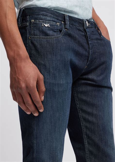 Slim Fit J00 8 Oz Soft Vintage Denim Jeans Man Emporio Armani