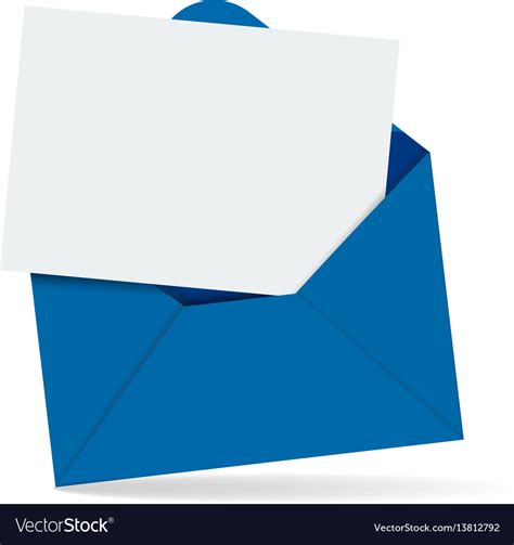 Open Envelope With Letter Royalty Free Vector Image