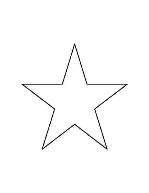 Printable 6 Inch Star Template