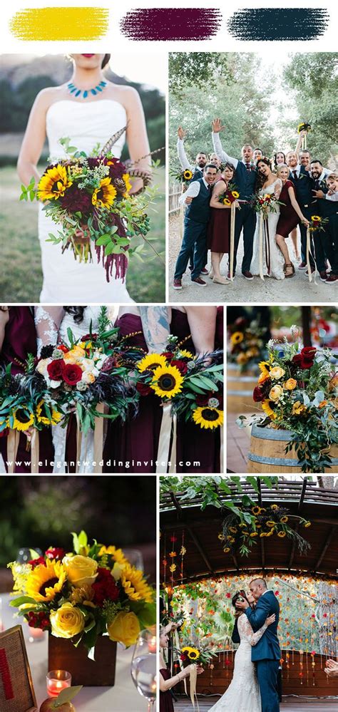 Sunflower Wedding Colors Dresses Images 2022