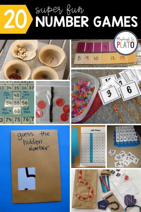 20 Super Fun Number Games For Kids Playdough To Plato In 2021