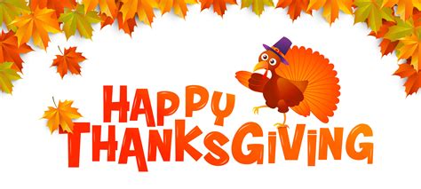 Happy Thanksgiving Typography Poster With Leaf Border 1222783 Vector