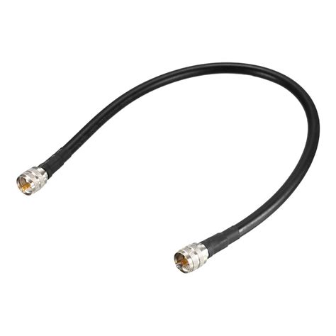 Rg8x Coax Cable With Pl 259 Male Connectors For Cb Ham Radio 05m 1