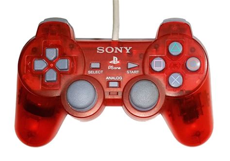 Buy Ps1 Official Dualshock Controller Scph 110 Psone Transparent Red