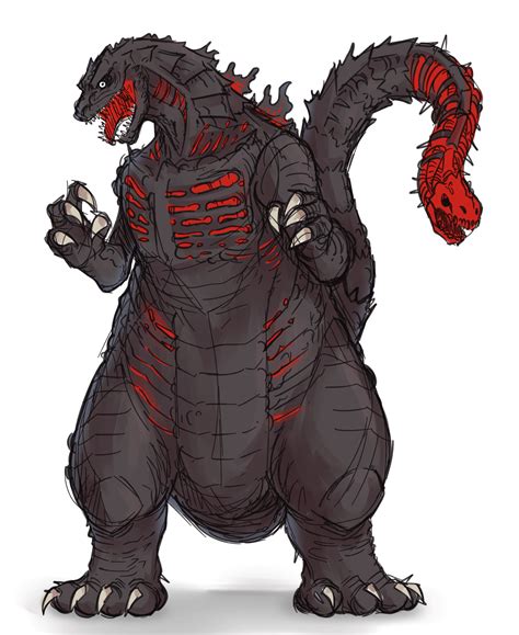 So I Drew A Fusion Of Shin Godzilla And Monsterverse Godzilla R