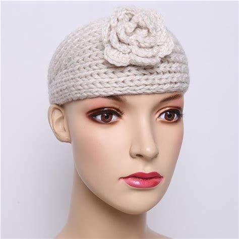 Buy Fashion Women Crochet Headband Knit Hairband Flower Winter Ear