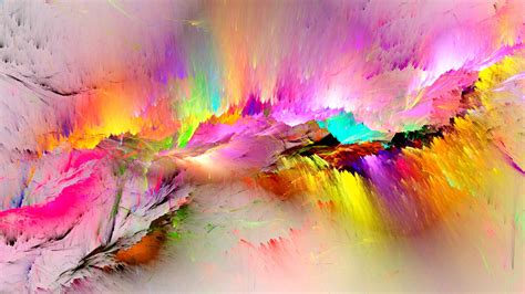 Wallpaper Colorful Paint Rainbow Abstract 3840x2160 Uhd