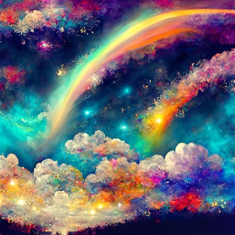 Premium Ai Image Rainbow In The Sky Wallpapers And Images
