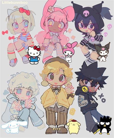 Cinnamoroll My Melody Kuromi Hello Kitty Pompompurin And 1 More