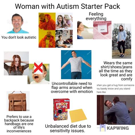 Woman With Autism Starterpack Rstarterpacks Starter Packs Know