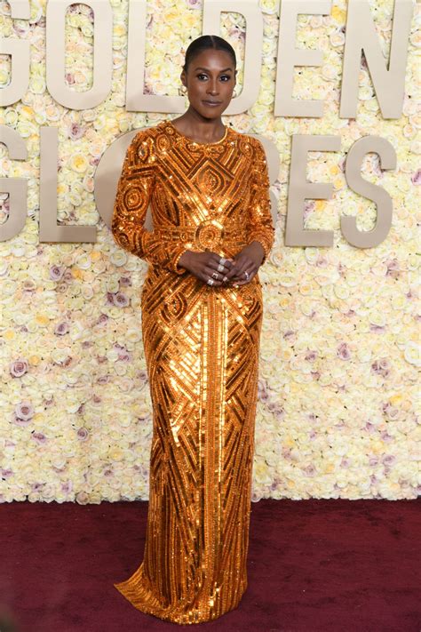Issa Rae At Golden Globe Awards 2024 Celebmafia