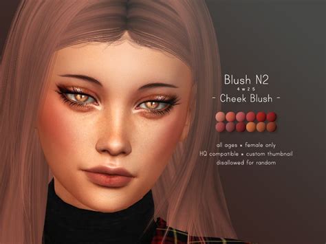 Blush N2 4w25 On Patreon Makeup Cc Blush Beautiful Hair Color