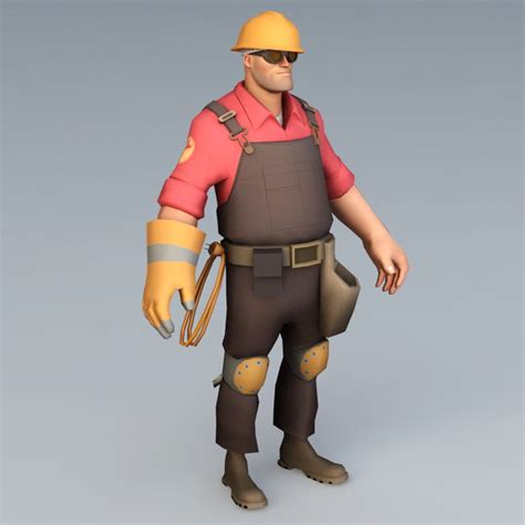 Tf2 Engineer Rig 3d Model 3ds Maxobject Files Free Download Modeling
