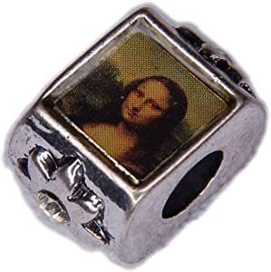 Amazon Bracelet Charm Mona Lisa Charm With Rhinestones Arts