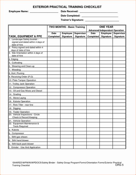 Workshop Planning Checklist