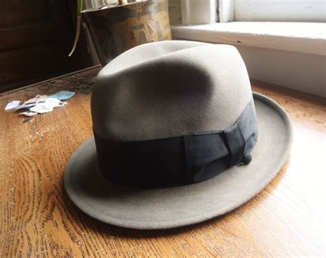 Vintage 50s60s The Sovereign By Stetson Fedora 7 18 Etsy