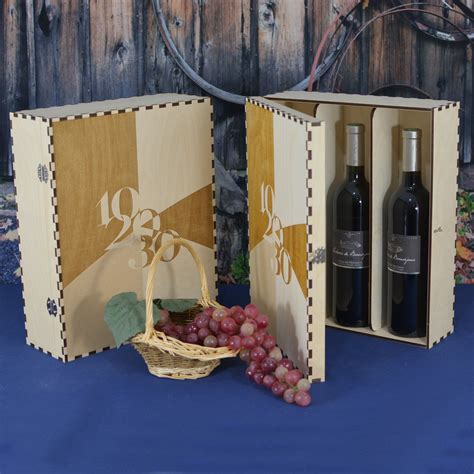 Elegant 3 Bottle Wood Wine Box Personalized By You