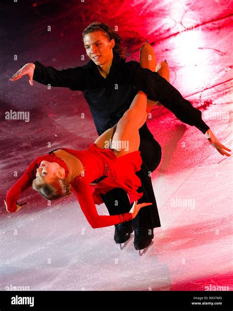 Russian Pair Yekaterina Bobrova And Dmitry Solovyov Who Finished Fourth In Ice Dancing At The