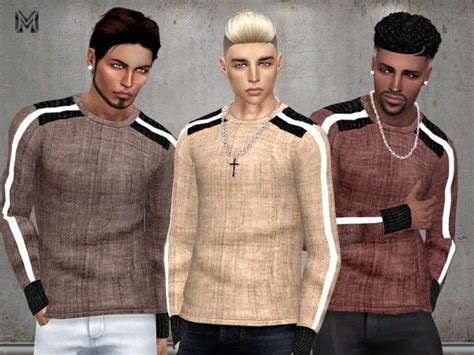 The Sims Resource Male Linen Shirt By Martyp • Sims 4 Downloads Teen