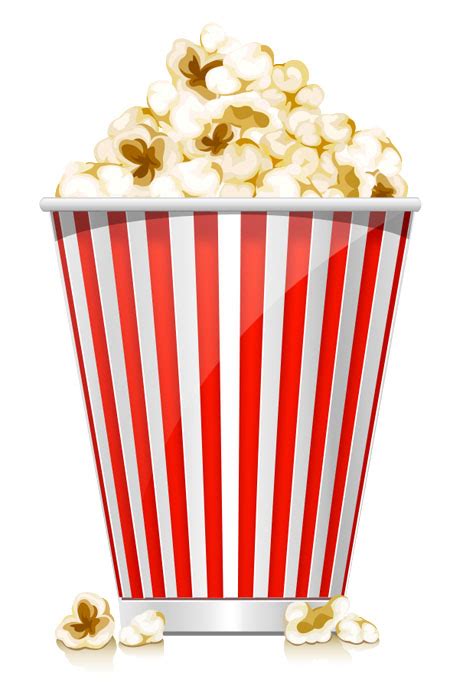 vector popcorn box icon psd