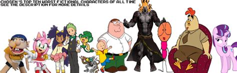 Top 10 Worst Fictional Characters Of All Time By Chosenmii On Deviantart