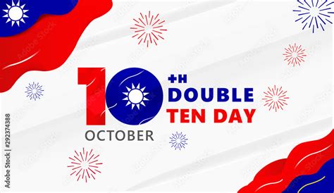 Logo Design 10th September Or Double Tenth Day The National Day Of