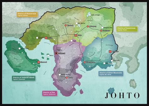 Map Of Johto As A Real Country Oc Pokemon