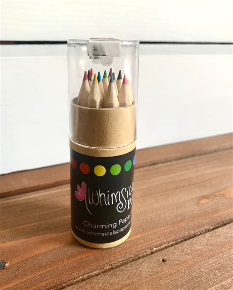 Mini Colored Pencil Kit Set Of 12 With Storage Tube And Sharpener