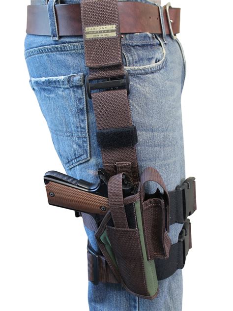 Woodland Green Tactical Leg Holster For Full Size 9mm 40 45 Pistols