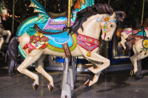 Carousel Horse Equ465622 Painting By Dean Wittle Fine Art America