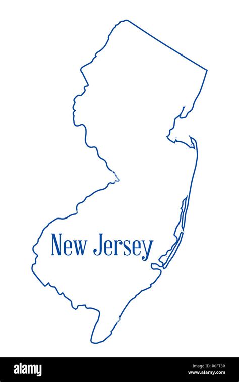 New Jersey State Map Stock Photos And New Jersey State Map Stock Images