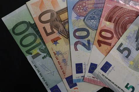 Close Up Of Euro Bills Stock Image Image Of European 166946861