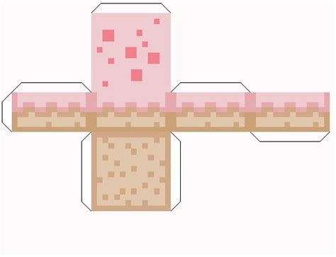 Papercraft Minecraft Valentines Day Cake Ideias De Minecraft Blocos