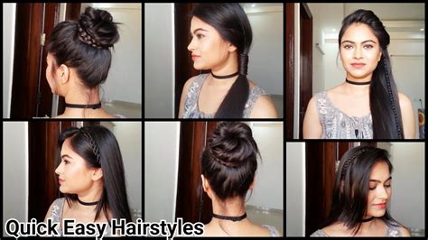 Everyday Quick Easy Hairstyles Indian Hairstyles For